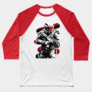 Futuristic Soldier Baseball T-Shirt